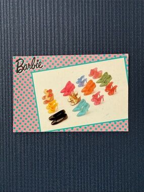 Barbie Vintage 1989 Shoe Collection Postcard